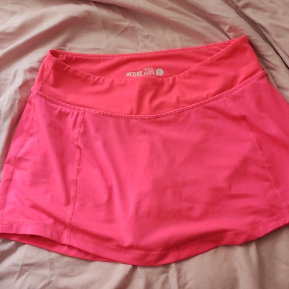 Hot pink active skort